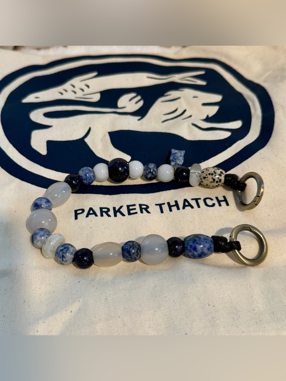 Parker Thatch short beaded shoulder strap or bag necklace